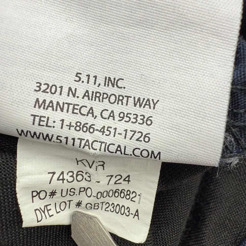 5.11 Tactical Taclite EMS Pants Mens Dark Navy Blue Ripstop Cargo Work 36x34